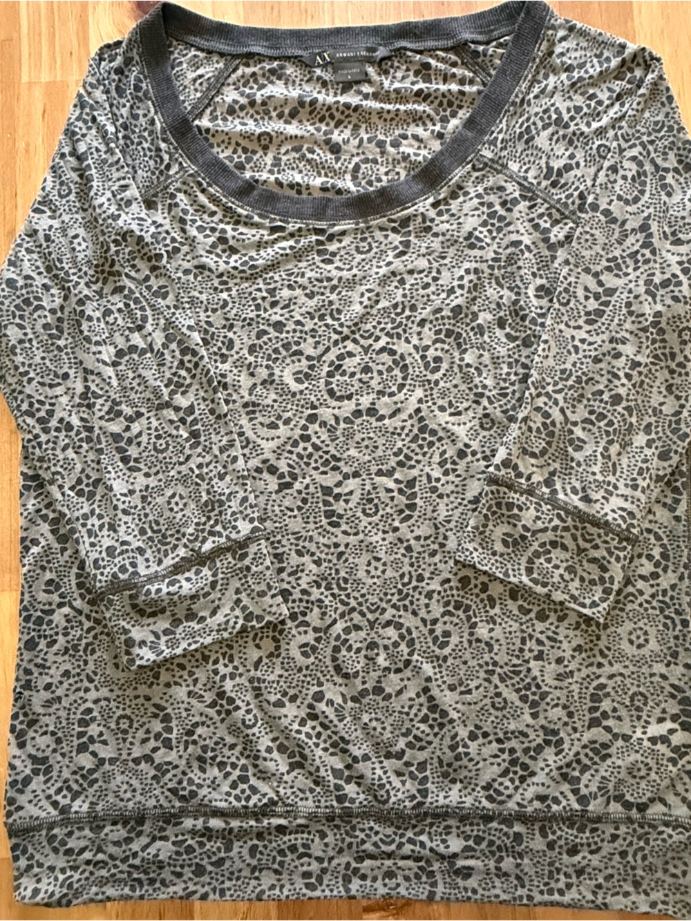 Armani Exchange Black and Cream Animal Print Sweater women’s